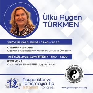 12. Akupunktur ve Tamamlayıcı Tıp Kongresi. 15-17 eylül 2023